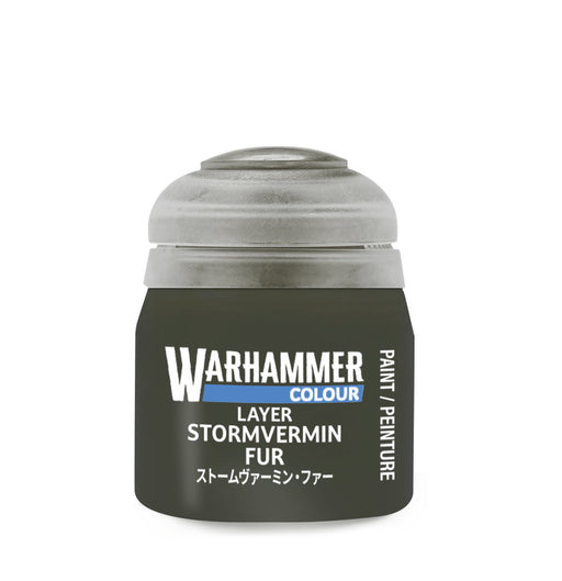 Paints and Paint Accessories Warhammer Colour - Layer - Stormvermin Fur - 12ml - 22-55 - Cardboard Memories Inc.