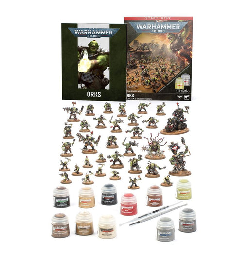 Games Workshop - Warhammer 40K - 11th Edition - Orks - Getting Started Set - 60-53 - Pre-Order |
Cardboard Memories Inc.
5011921272945