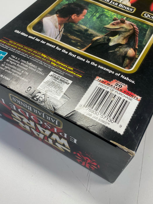 Action Figures and Toys Hasbro - Star Wars - Episode 1 - Jar Jar Binks - 12" Action Figure *DAMAGED BOX* - Cardboard Memories Inc.