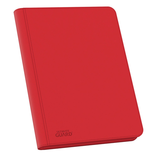 Supplies Ultimate Guard - 16 Pocket ZipFolio Xenoskin Trading Card Binder - Red - Cardboard Memories Inc.