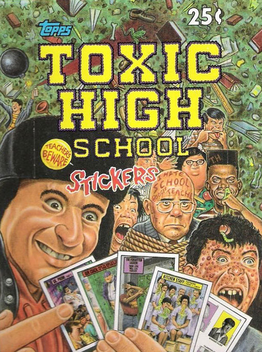 Stickers Topps - 1991  - Toxic High School - Sticker Box - Cardboard Memories Inc.