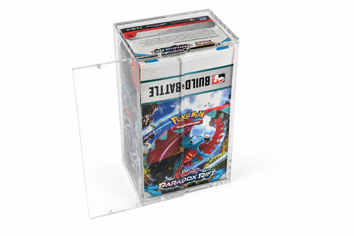Comic Supplies Evoretro - Acrylic Single Booster Bundle/Build and Battle Box Display Case with Magnetic Lid - Cardboard Memories Inc.