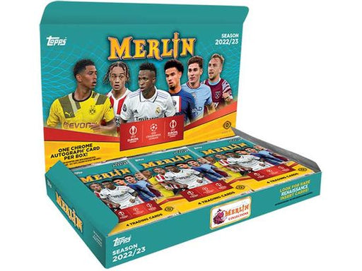 Sports Cards Topps - 2022-23 - Soccer UEFA - Merlin Chrome - Hobby Box - Cardboard Memories Inc.