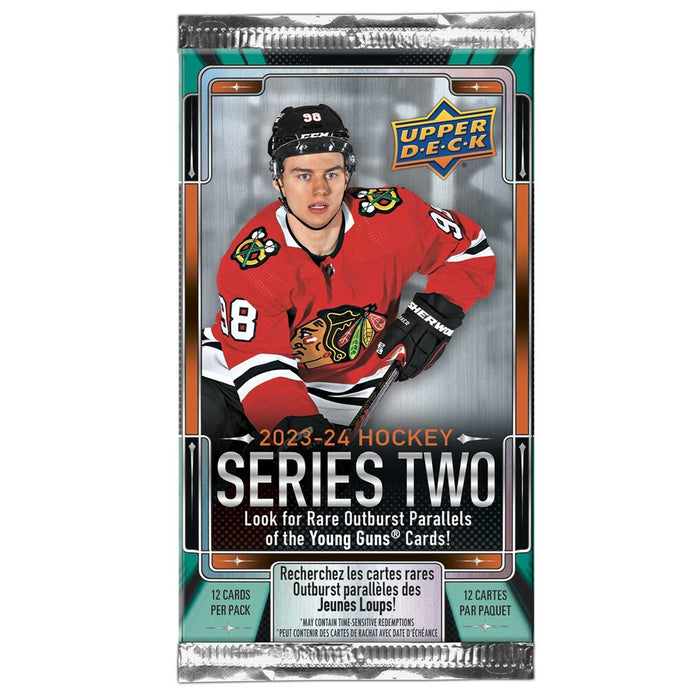 Sports Cards Upper Deck - 2023-24 - Hockey - Series 2 - Gravity Feed Pack - Cardboard Memories Inc.