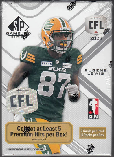 Sports Cards Upper Deck - 2023 - CFL Football - SP Game-Used - Hobby Box - Cardboard Memories Inc.
