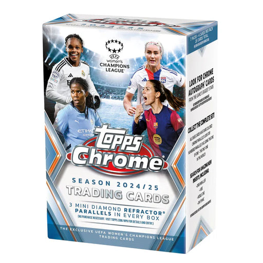 Sports Cards Topps - 2024-25 - UEFA - Chrome - Women's Soccer - Blaster Value Box - Cardboard Memories Inc.
