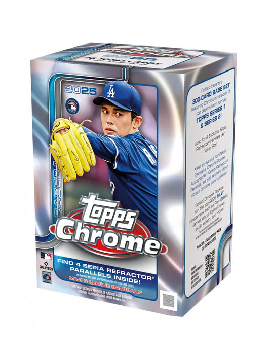 Sports Cards Topps - 2025 - Baseball - Chrome - Value Box - Cardboard Memories Inc.