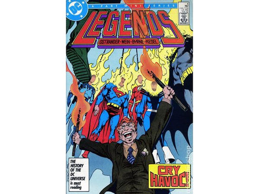 Comic Books DC Comics - Legends (1986 Series) 004 (Cond. FN+) - 20380 - Cardboard Memories Inc.