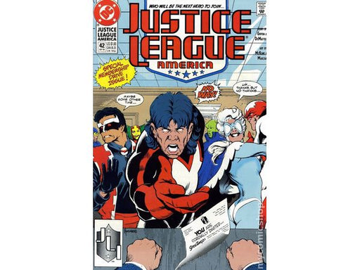 Comic Books DC Comics - Justice League America 042 (Cond. FN+) - 20409 - Cardboard Memories Inc.