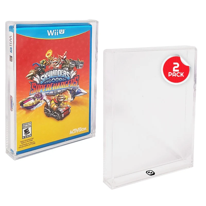 Comic Supplies Evoretro - DVD/Wii/GameCube/PS2/Xbox/Xbox360 Acrylic Cases - 2 Pack - Cardboard Memories Inc.