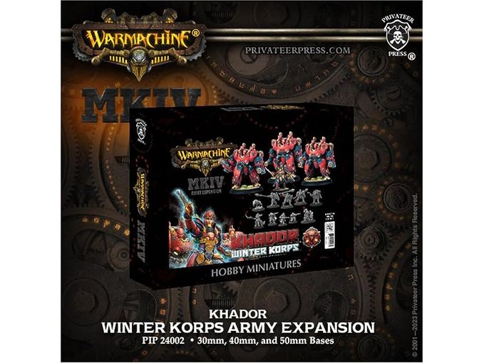 Collectible Miniature Games Privateer Press - Warmachine - MKIV - Khador - Winter Korps - Army Expansion - PIP 24002 - Cardboard Memories Inc.
