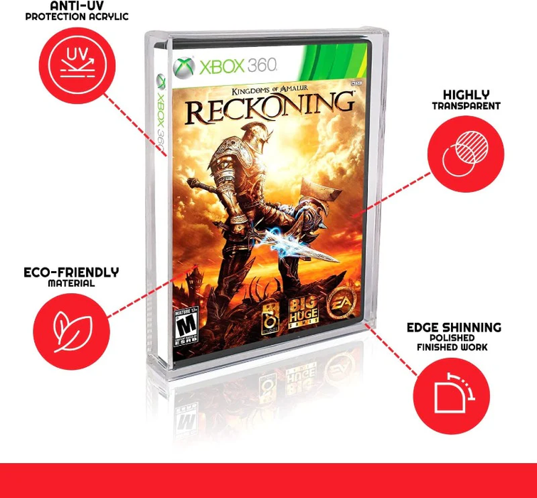 Comic Supplies Evoretro - DVD/Wii/GameCube/PS2/Xbox/Xbox360 Acrylic Cases - 2 Pack - Cardboard Memories Inc.