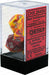 Dice Chessex Dice - Gemini Red-Yellow with Silver - Set of 7 - CHX 26450 - Cardboard Memories Inc.