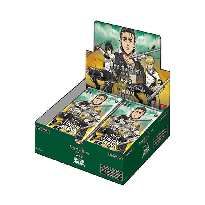 Non Sports Cards Bandai - Union Arena - Attack on Titan - Volume 2 - Booster Box - Cardboard Memories Inc.