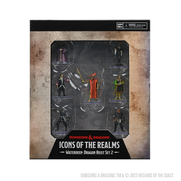 Role Playing Games Wizards of the Coast - Dungeons and Dragons - Icons of the Realms - Waterdeep Dragon Heist - Set 2 - Cardboard Memories Inc.