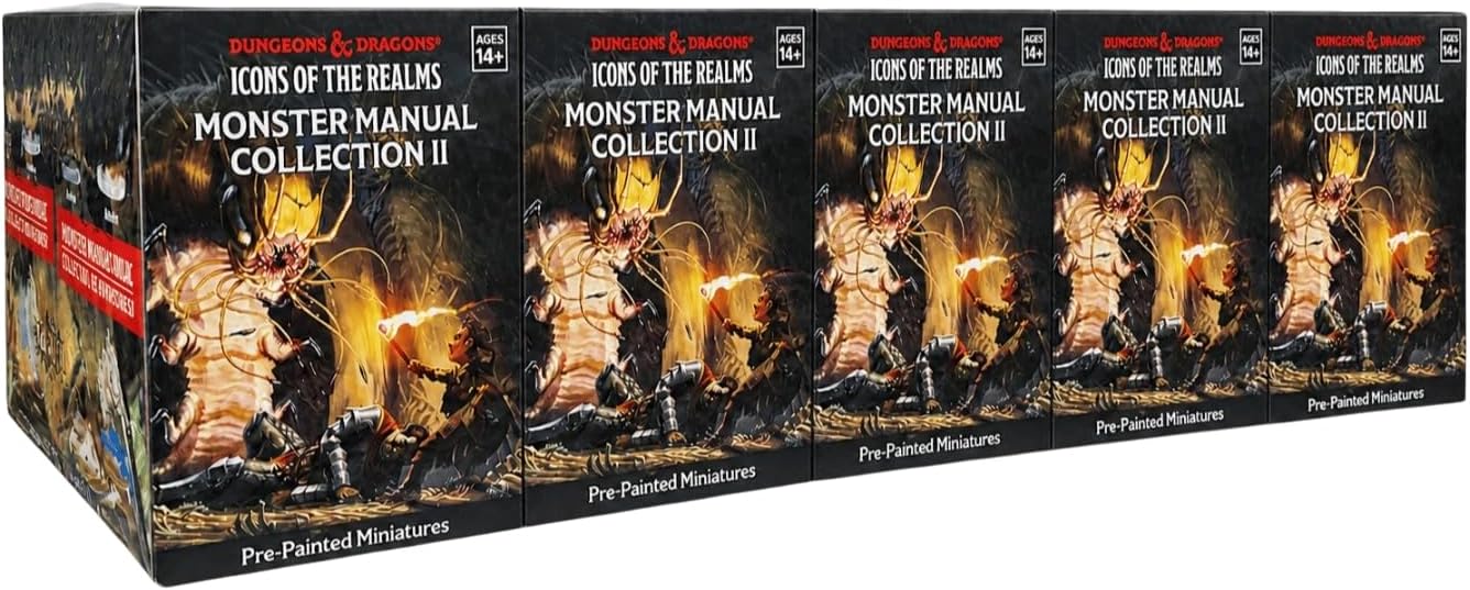 Role Playing Games Wizards of the Coast - Dungeons and Dragons - Icons of the Realms - Monster Manual Collection 2 - Booster Brick - Cardboard Memories Inc.
