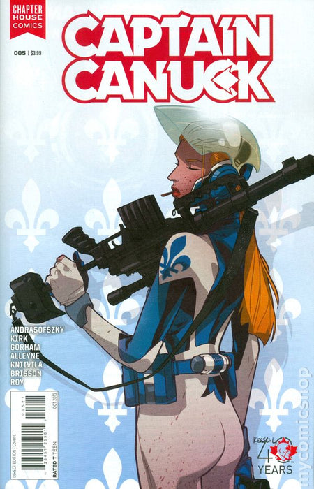 Comic Books Chapter House Comics - Captain Canuck (2015 Ongoing) 005 (Cond. FN) - Cover C Variant Edition - 2022 - Cardboard Memories Inc.