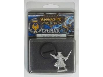 Collectible Miniature Games Privateer Press - Warmachine - Cygnar - Arcane Tempest Gun Mage Officer Unit Attachment - PIP 31061 - Cardboard Memories Inc.