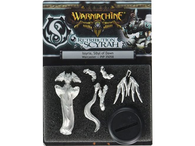 Collectible Miniature Games Privateer Press - Warmachine - Retribution of Scyrah - Issyria - Sibyl of Dawn - PIP 35058 - Cardboard Memories Inc.