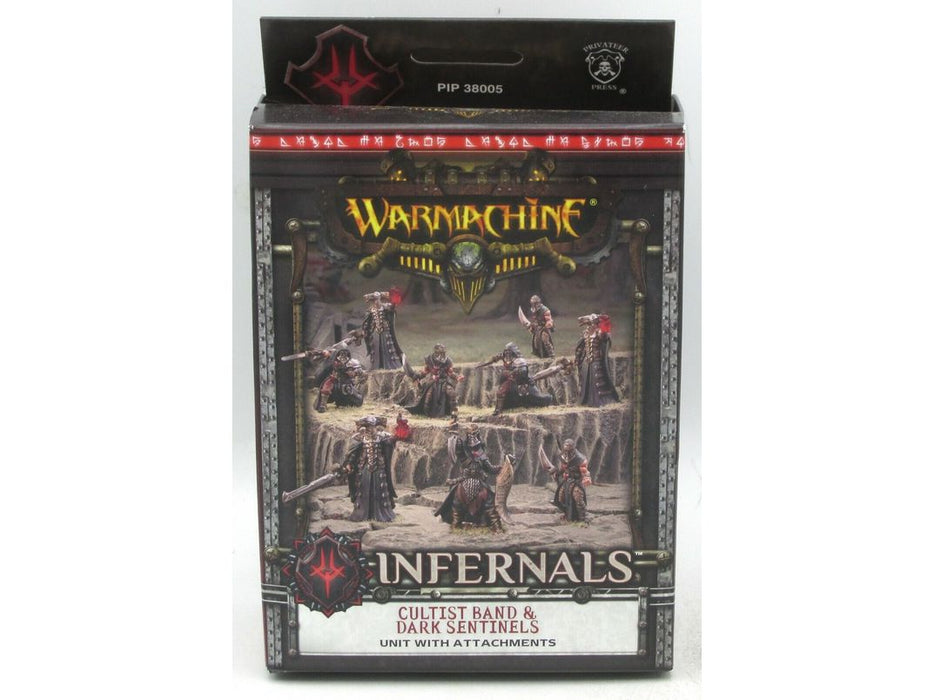 Collectible Miniature Games Privateer Press - Warmachine - Infernals - Cultist Band & Dark Sentinels w/ Unit attachments - PIP 38005 - Cardboard Memories Inc.