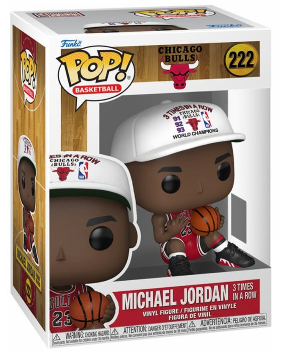 Action Figures and Toys POP! - Sports - NBA - Chicago Bulls - Michael Jordan - 3x in a Row - Cardboard Memories Inc.