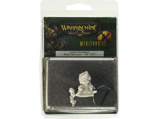 Collectible Miniature Games Privateer Press - Warmachine - Mercenaries - Warcaster Gorten Grundback - PIP 41071 - Cardboard Memories Inc.