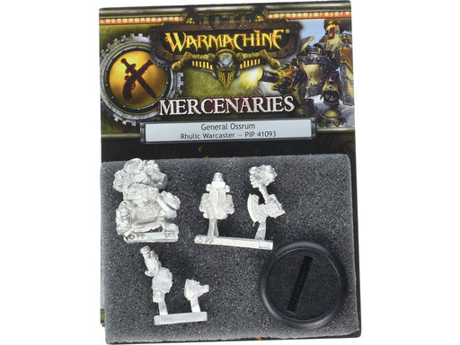 Collectible Miniature Games Privateer Press - Warmachine - Mercenaries - General Ossrum Rhulic Warcaster - PIP 41093 - Cardboard Memories Inc.