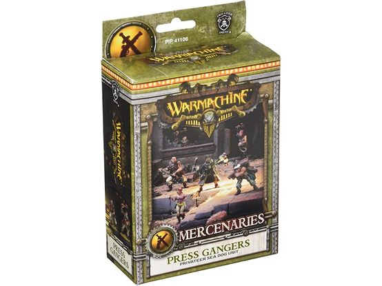 Collectible Miniature Games Privateer Press - Warmachine - Mercenaries - Press Gangers - Privateer Sea Dog Unit - PIP 41106 - Cardboard Memories Inc.