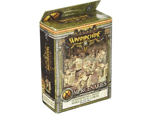 Collectible Miniature Games Privateer Press - Warmachine - Mercenaries - Hammerfall High Shield Gun Corps Mercenary Rhulic Unit - PIP 41122 - Cardboard Memories Inc.