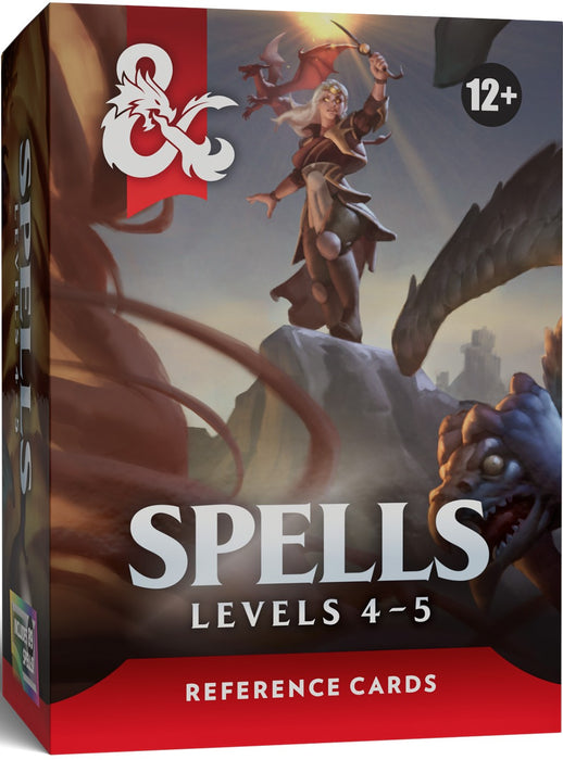 Wizards of the Coast - 2026 - Dungeons and Dragons - 5th Edition - Reference Cards - Spells - Levels 4-5