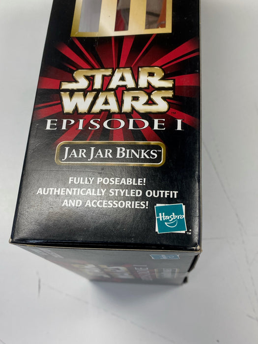 Action Figures and Toys Hasbro - Star Wars - Episode 1 - Jar Jar Binks - 12" Action Figure *DAMAGED BOX* - Cardboard Memories Inc.