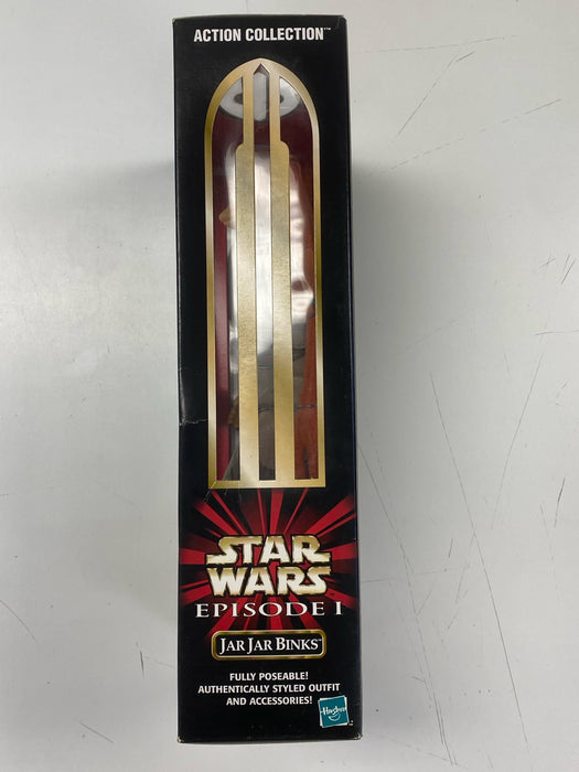 Action Figures and Toys Hasbro - Star Wars - Episode 1 - Jar Jar Binks - 12" Action Figure *DAMAGED BOX* - Cardboard Memories Inc.