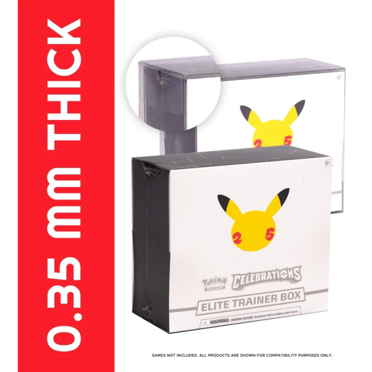 Comic Supplies Evoretro - Pokémon Elite Trainer Box PET Protector - 5 Pack - Cardboard Memories Inc.