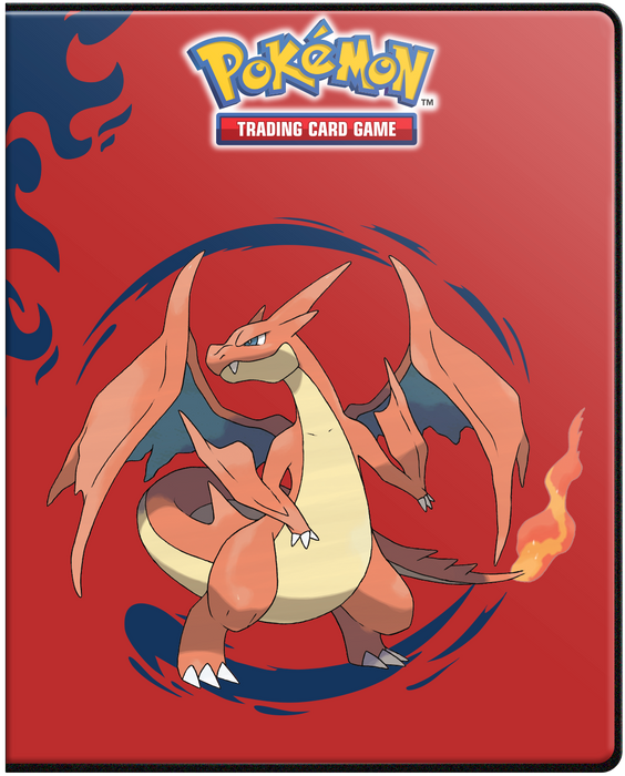 Trading Card Games Ultra Pro - Pokemon - Mega Charizard X and Mega Charizard Y - 4 Pocket Portfolio Binder - Cardboard Memories Inc.