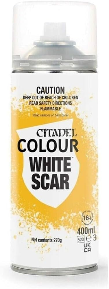 Paints and Paint Accessories Citadel Spray Primer - White Scar - 62-36 - Cardboard Memories Inc.