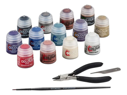 Collectible Miniature Games Games Workshop - Warhammer 40K - Paints and Tools Set - 60-12 - Cardboard Memories Inc.