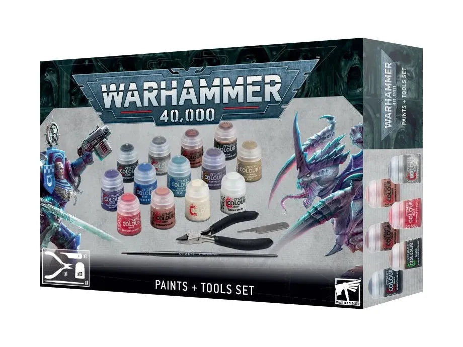 Games Workshop - Warhammer 40K - Paints and Tools Set — Cardboard ...
