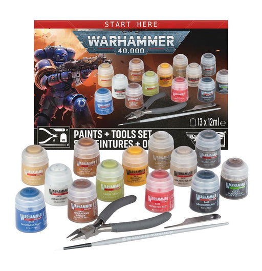 Games Workshop - Warhammer 40K - 11th Edition - Space Marines - Paints & Tools Set - 60-12 - Pre-Order |
Cardboard Memories Inc.
5011921260263