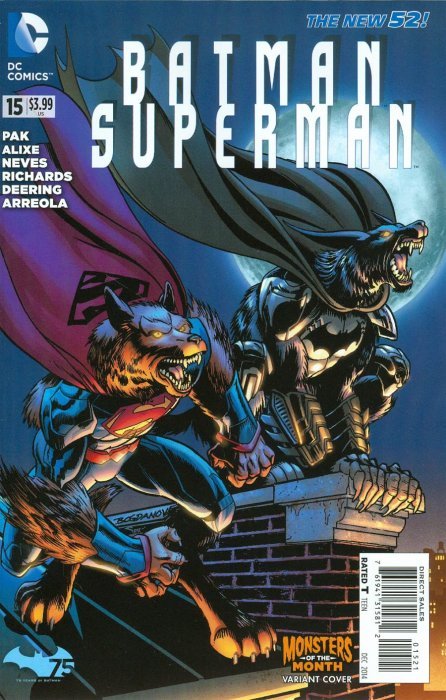 Comic Books DC Comics - Batman Superman 015 - Monsters of the Month Cover (Cond. VF-) - 3993 - Cardboard Memories Inc.