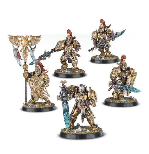 Collectible Miniature Games Games Workshop - Warhammer 40K - Adeptus Custodes - Custodian Guard - 01-07 - Cardboard Memories Inc.