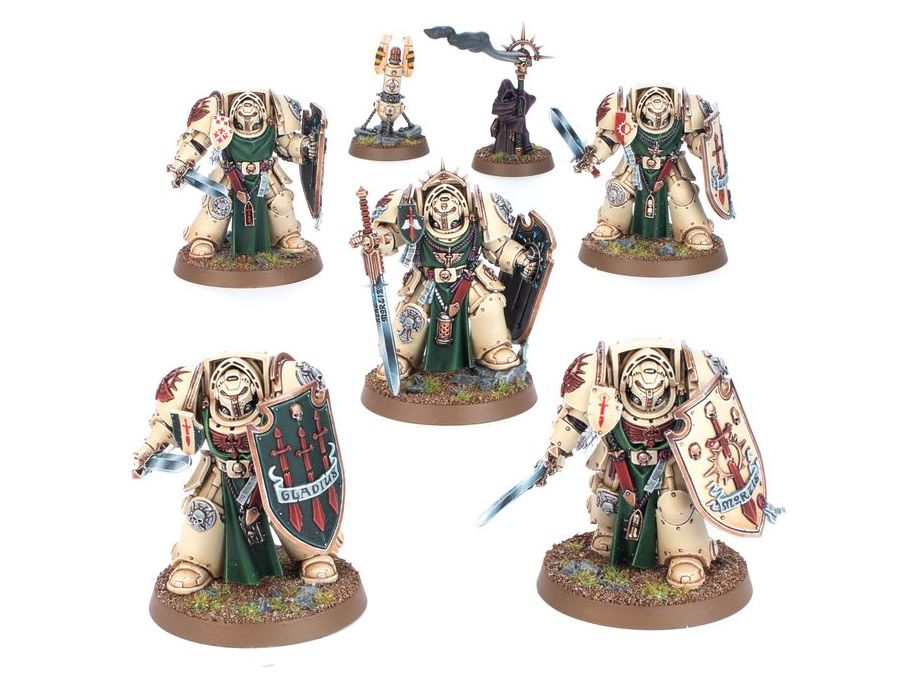 Collectible Miniature Games Games Workshop - Warhammer 40K - Dark Angels - Deathwing Knights - 44-22 - Cardboard Memories Inc.