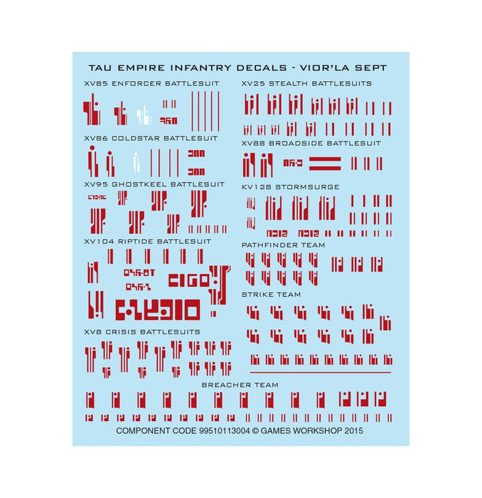 Collectible Miniature Games Games Workshop - Warhammer 40K - Kill Team - XV26 Stealth Battlesuits - 102-13 - Cardboard Memories Inc.
