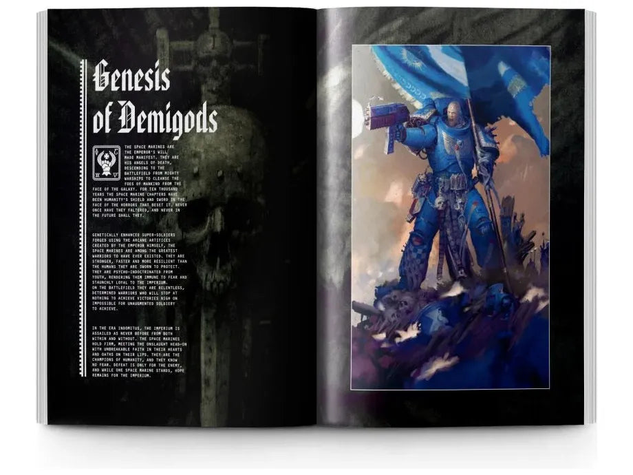 Collectible Miniature Games Games Workshop - Warhammer 40K - Codex - Space Marines - 10th Edition - Hardcover - 48-01 - Cardboard Memories Inc.