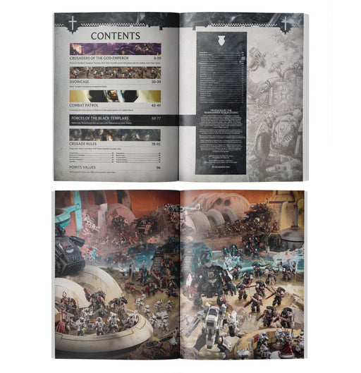 Collectible Miniature Games Games Workshop - Warhammer 40K - Codex Supplement - Black Templars - 10th Edition - Hardcover - Cardboard Memories Inc.