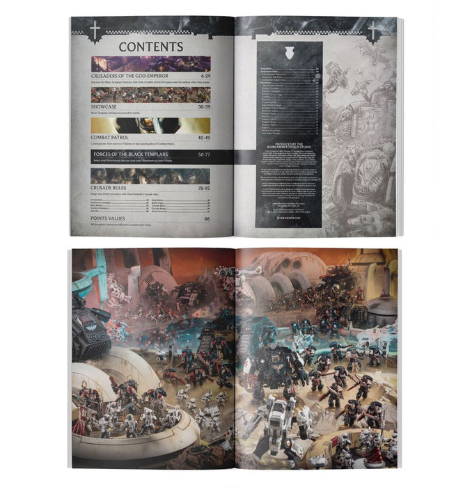 Collectible Miniature Games Games Workshop - Warhammer 40K - Codex Supplement - Black Templars - 10th Edition - Hardcover - Cardboard Memories Inc.