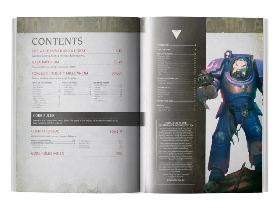 Collectible Miniature Games Games Workshop - Warhammer 40K - 10th Edition - Core Book - Hardcover - Cardboard Memories Inc.