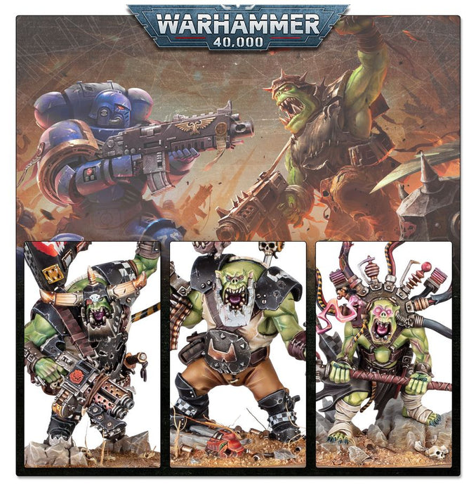 Collectible Miniature Games Games Workshop - Warhammer 40K - 11th Edition - Orks - Getting Started Set - 60-53 - Pre-Order - Cardboard Memories Inc.