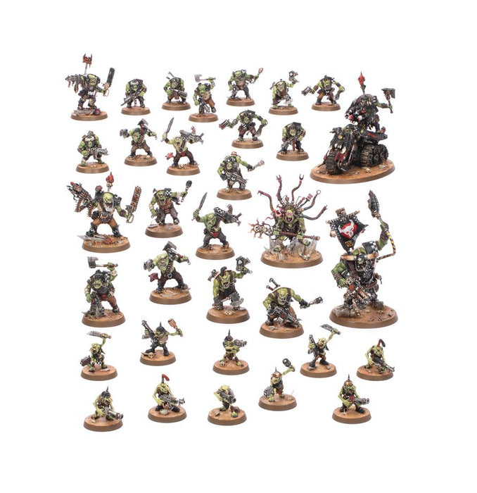 Collectible Miniature Games Games Workshop - Warhammer 40K - 11th Edition - Orks - Getting Started Set - 60-53 - Pre-Order - Cardboard Memories Inc.