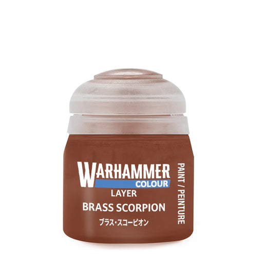 Paints and Paint Accessories Warhammer Colour - Layer - Brass Scorpion - 22-65 - Cardboard Memories Inc.