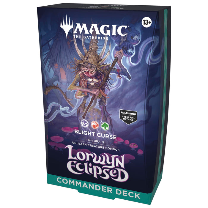 Trading Card Games Magic the Gathering - Lorwyn Eclipsed - Blight Curse - Commander Deck - Pre-Order January 23rd 2026 - Cardboard Memories Inc.